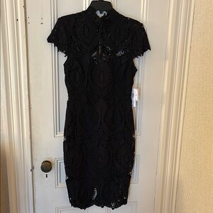 Elegant Black Lace Dress